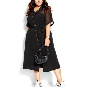 CITY CHIC Draw The Line Dress
